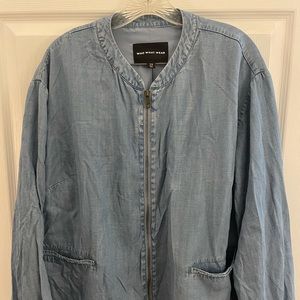 2X Light Denim Bomber Jacket